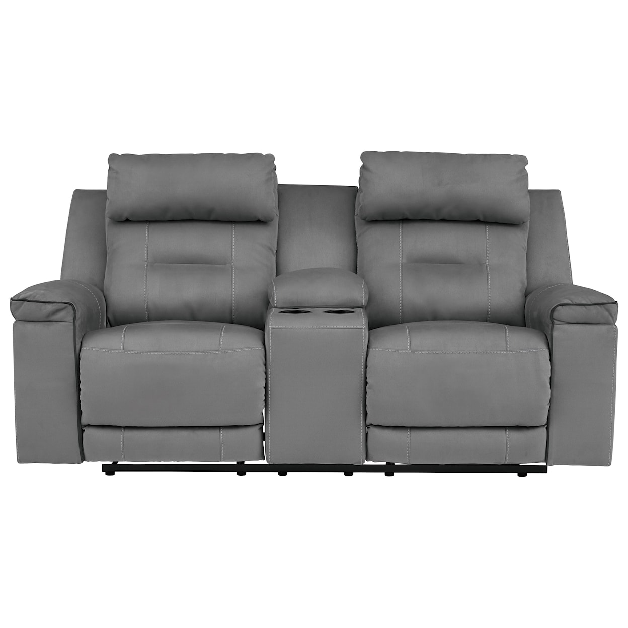 Ashley Furniture Signature Design Trampton Power Reclining Loveseat with Console