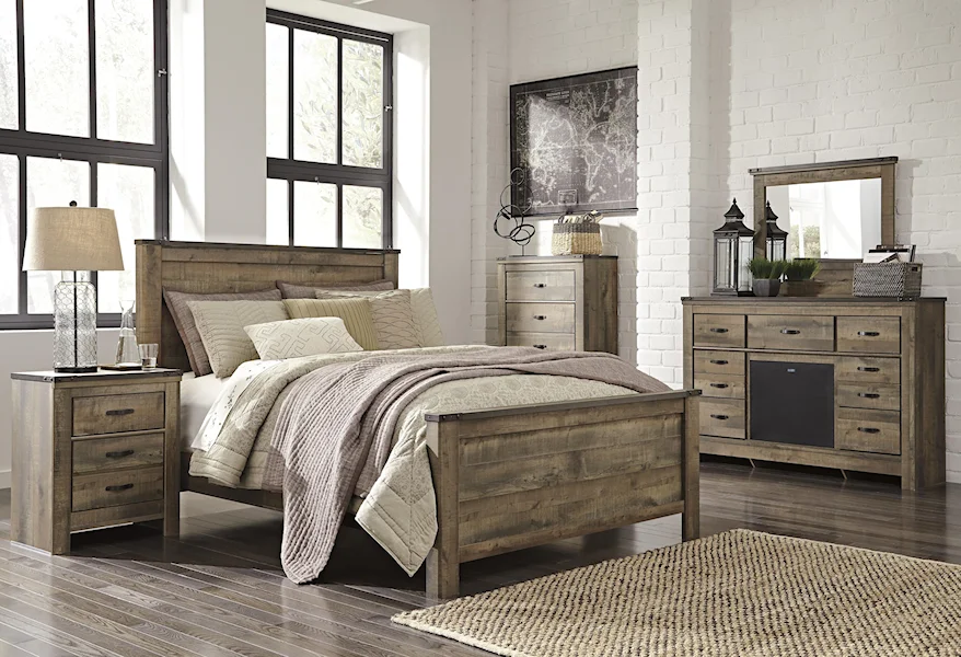 Trinell Queen Panel Bed Package by Signature Design by Ashley at Sam Levitz Furniture