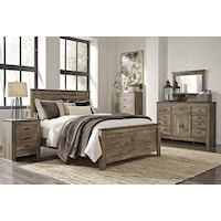 5 Piece Queen Panel Bed, 2 Drawer Nightstand and Chest Set