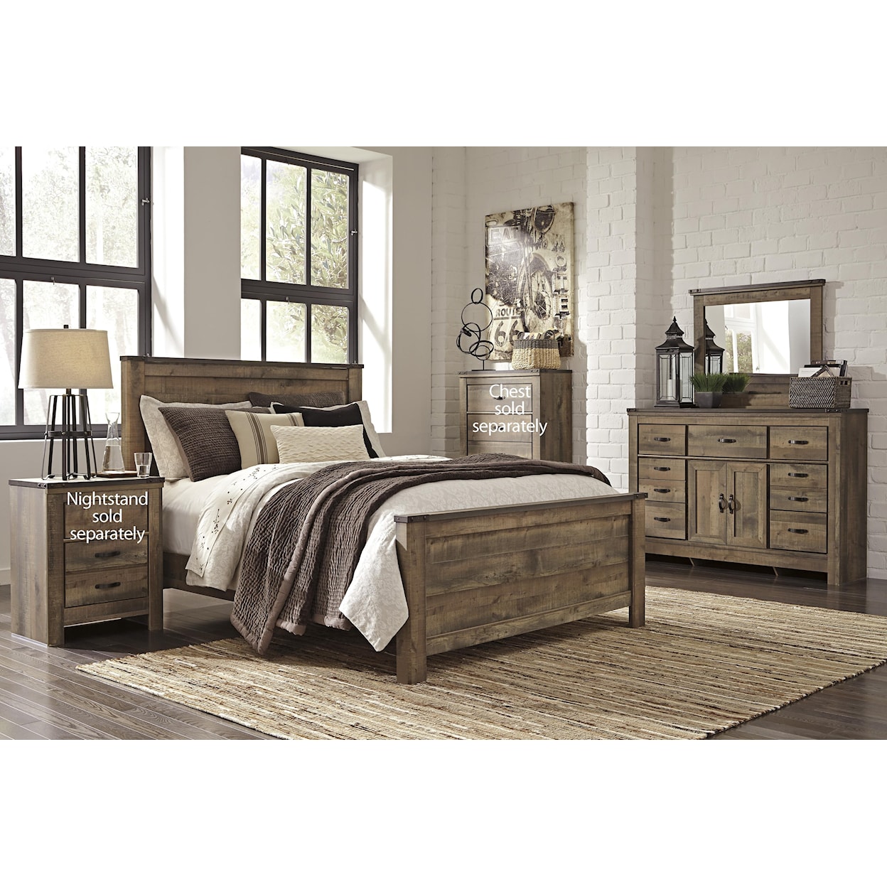 Signature Design by Ashley Trinell Queen 5-Piece Bedroom Group