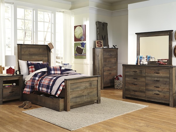 6-Piece Twin Bedroom Group