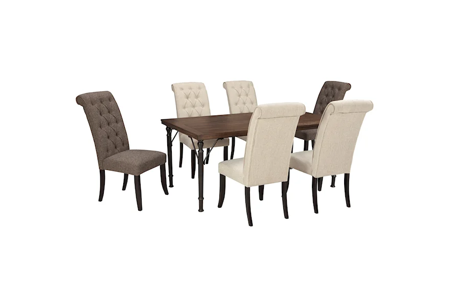 Tripton 7-Piece Rectangular Dining Room Table Set by Signature Design by Ashley at Lapeer Furniture & Mattress Center