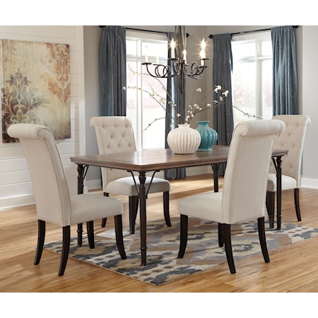 5-Piece Rectangular Dining Room Table Set