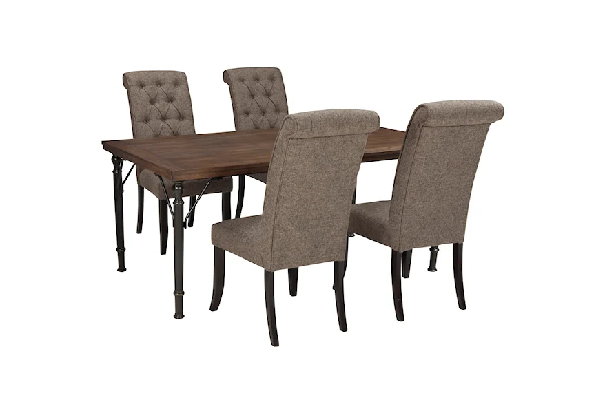 Tripton 5-Piece Rectangular Dining Room Table Set by Signature Design by Ashley at Lapeer Furniture & Mattress Center