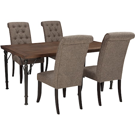 5-Piece Rectangular Dining Room Table Set