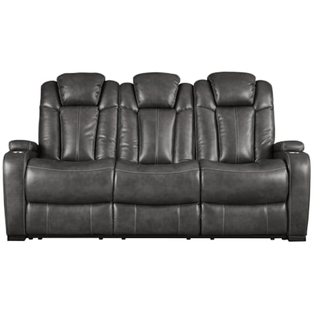 Power Reclining Sofa w/ Adjustable Headrests