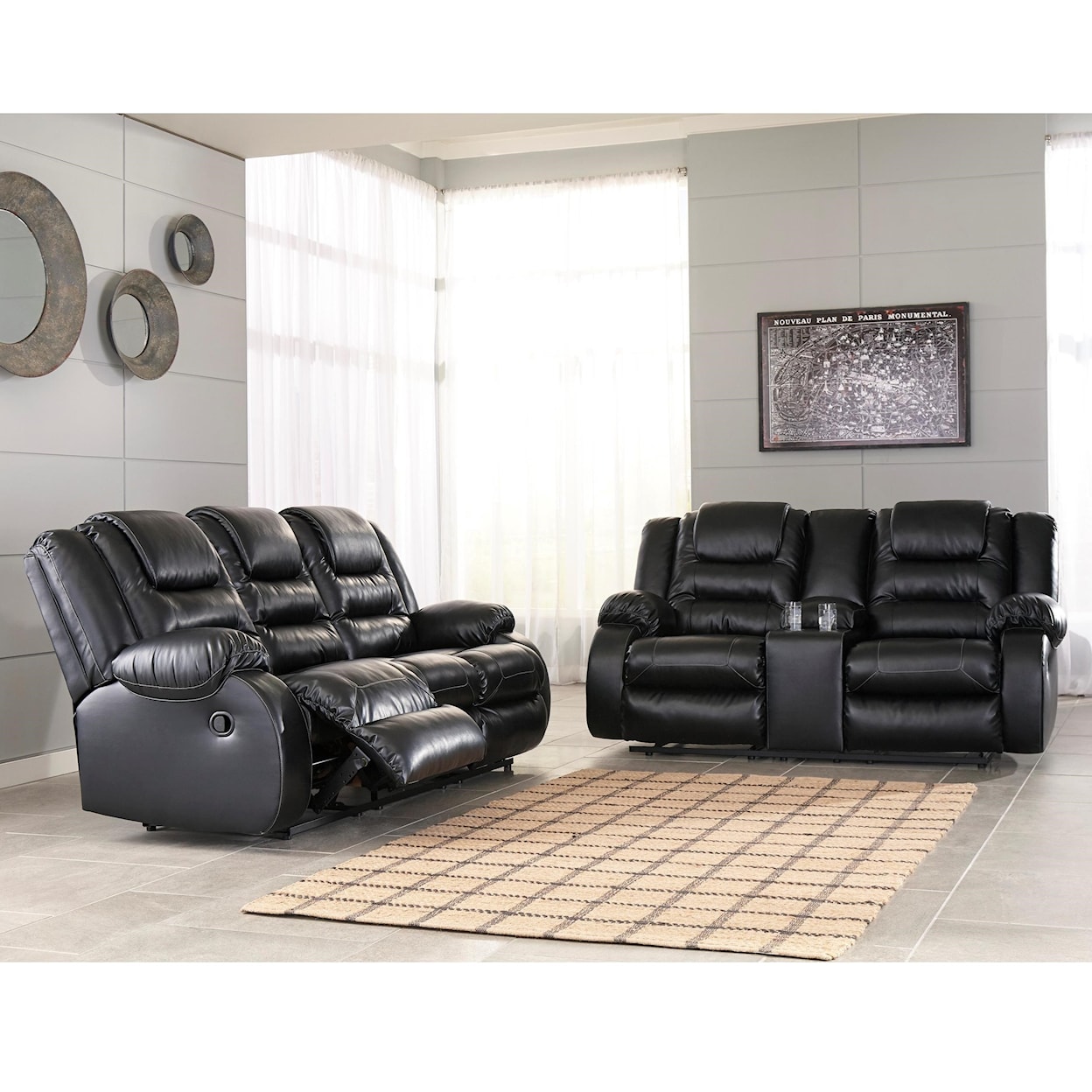 Ashley Signature Design Vacherie Reclining Living Room Group