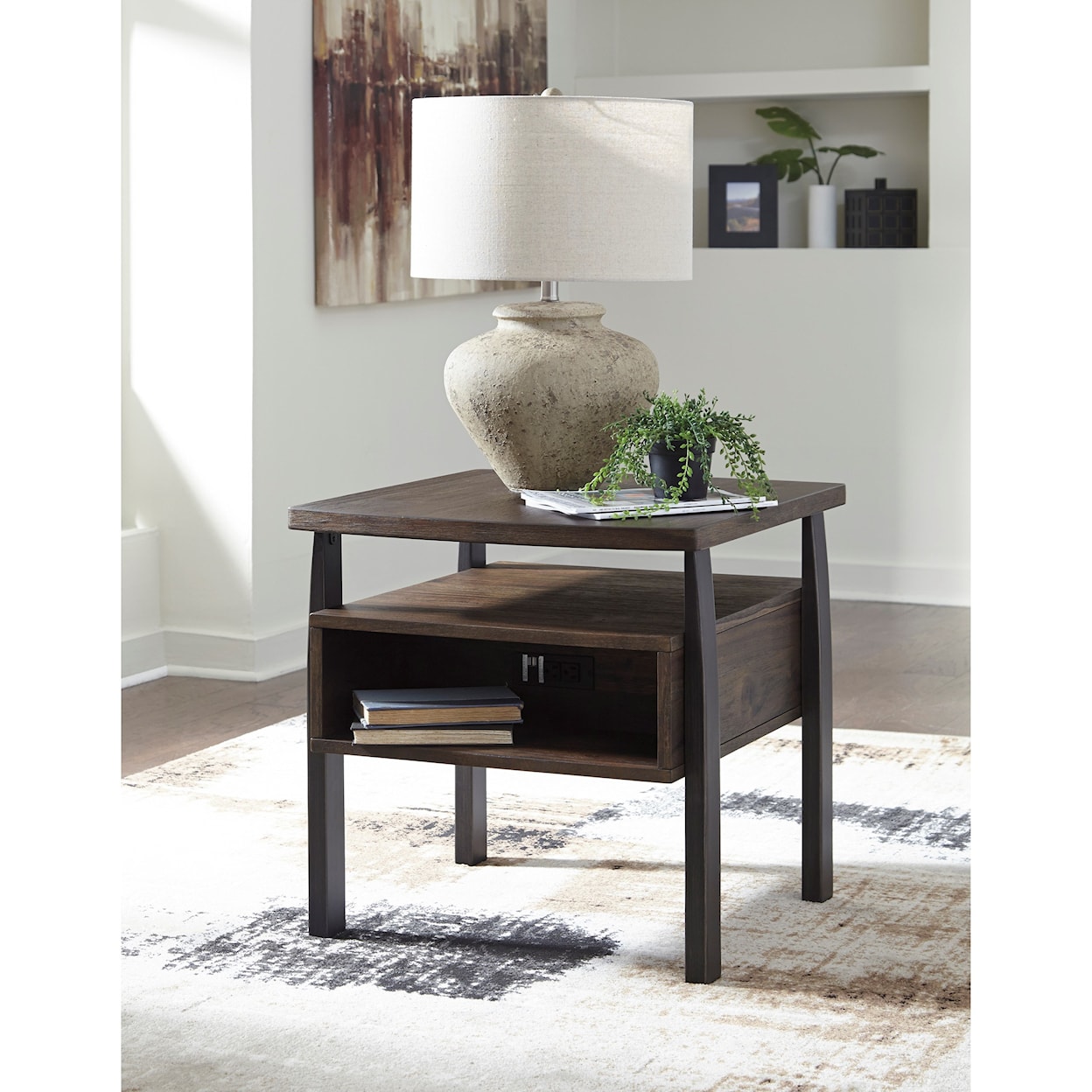 Ashley Furniture Signature Design Vailbry Rectangular End Table