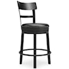 Signature Design by Ashley Valebeck 24" Upholstered Swivel Bar Stool