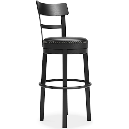 30" Upholstered Swivel Bar Stool