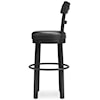 Signature Design by Ashley Valebeck 30" Upholstered Swivel Bar Stool