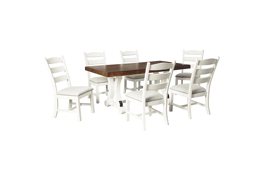 Valebeck 7-Piece Table and Chair Set by Signature Design by Ashley at Beck's Furniture