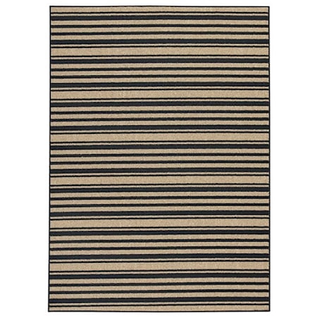 Joffrey Black/Tan Medium Rug