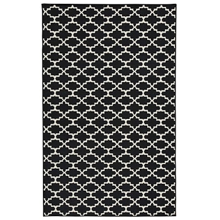 Nathanael Black/White Large Rug