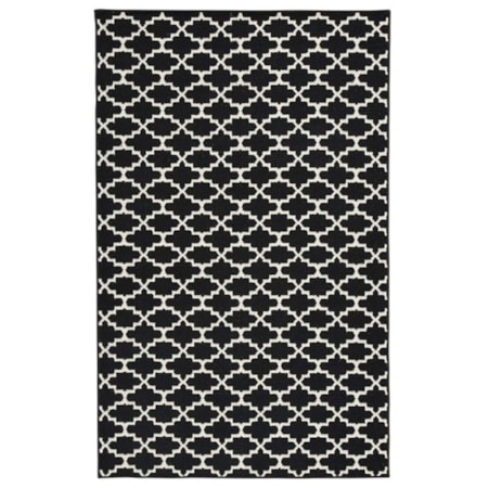 Nathanael Black/White Medium Rug