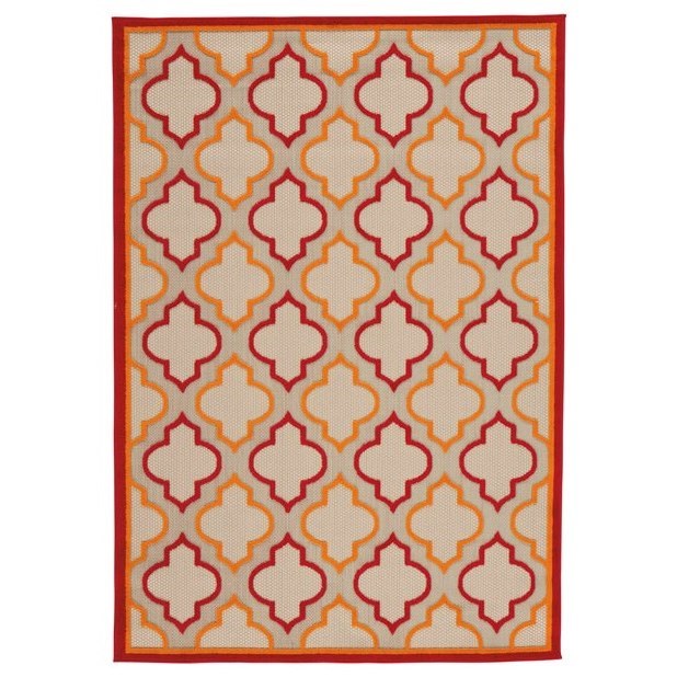 Jebediah Red/Orange Large Rug
