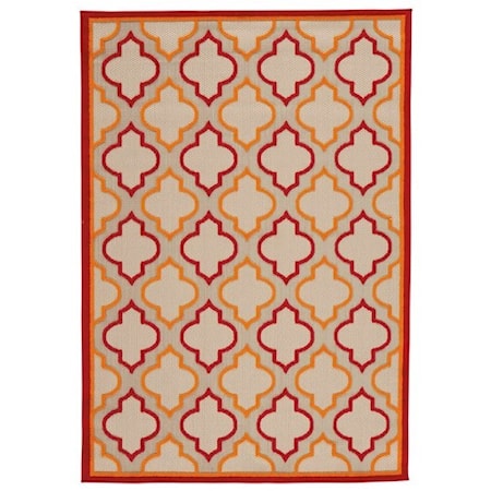 Jebediah Red/Orange Large Rug