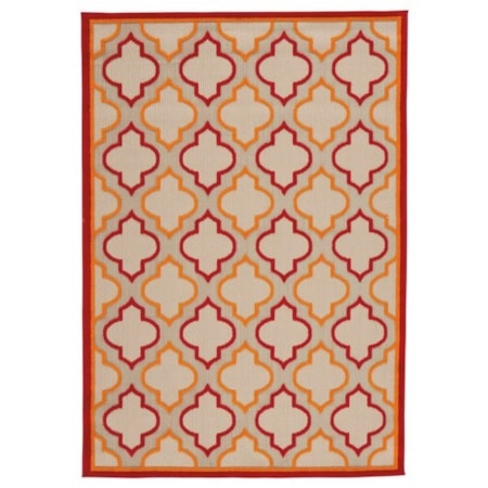 Jebediah Red/Orange Large Rug
