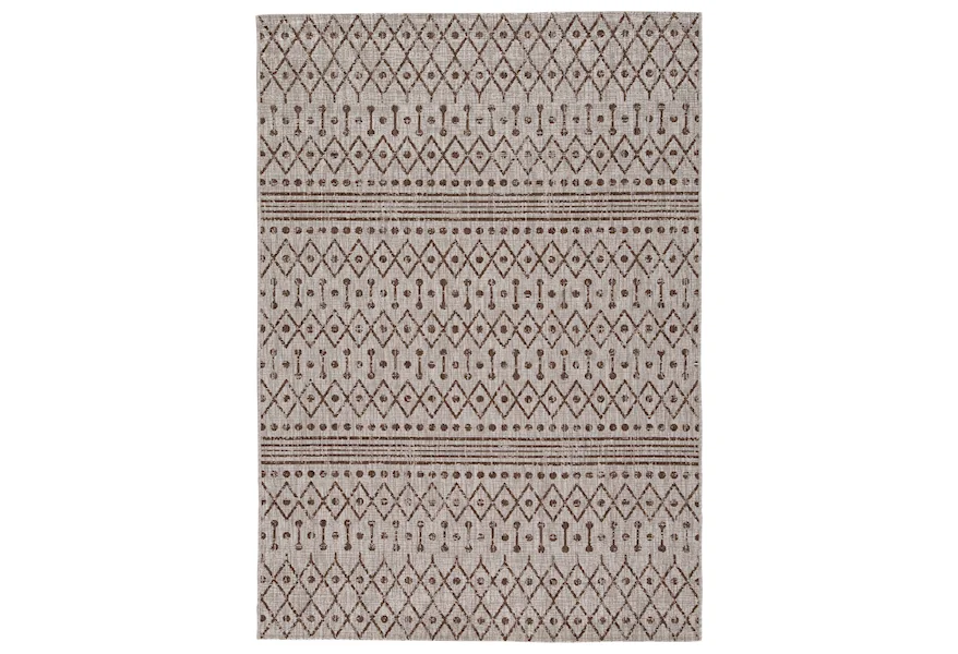 Casual Area Rugs Dubot Tan/Brown Indoor/Outdoor Large Rug by Signature Design by Ashley at Zak's Home Outlet