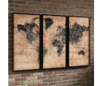 Signature Design by Ashley Wall Art Pollyanna Tan/Black Wall Art Set