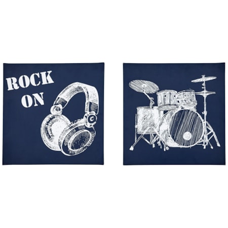 Damian Blue Wall Art Set