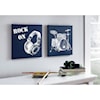 Signature Design by Ashley Wall Art Damian Blue Wall Art Set