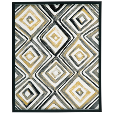 Priela Black/Gold Finish Wall Art