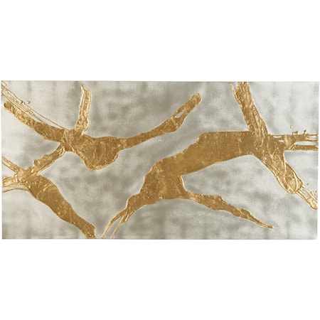 Kasondra Gold/Silver Finish Wall Art