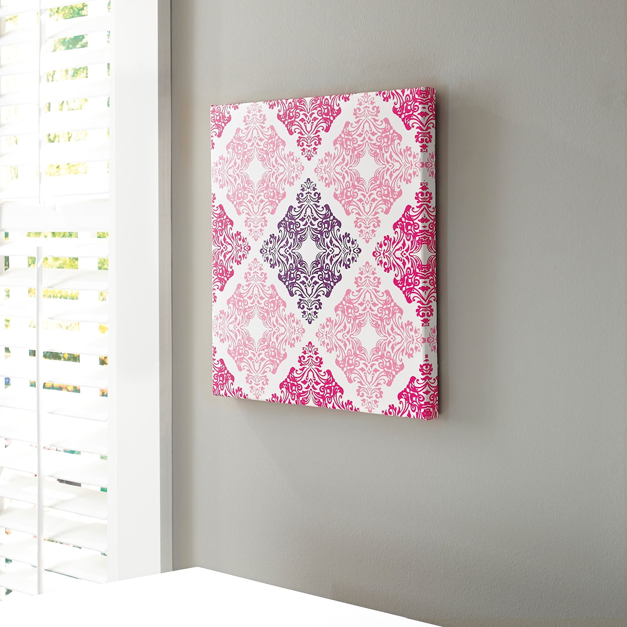 Ashley Furniture Signature Design Wall Art Jadine White/Pink Wall Art