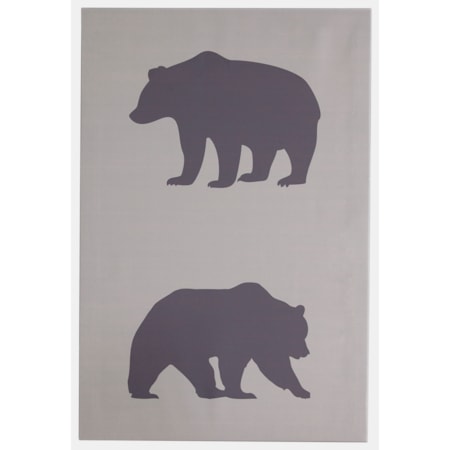 Albert Black/Tan Wall Art