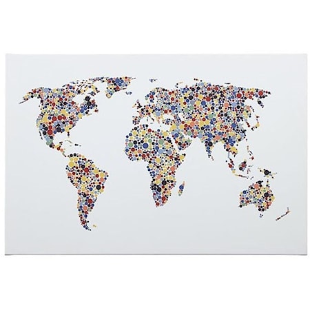 Kayson World Map Wall Art