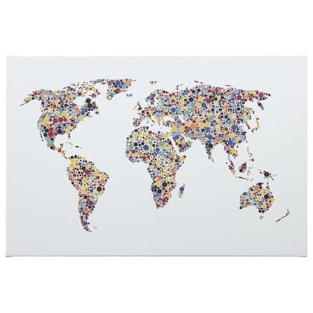 Kayson World Map Wall Art