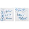 Signature Design by Ashley Wall Art Ellis Teal/White Wall Art Set