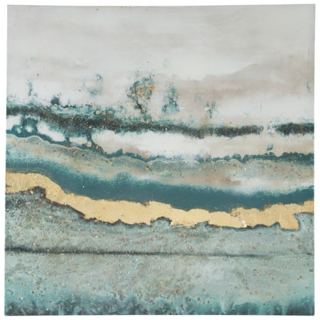 Praveen Blue Spruce/White Wall Art