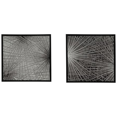 Dorinda Black/White Wall Art Set