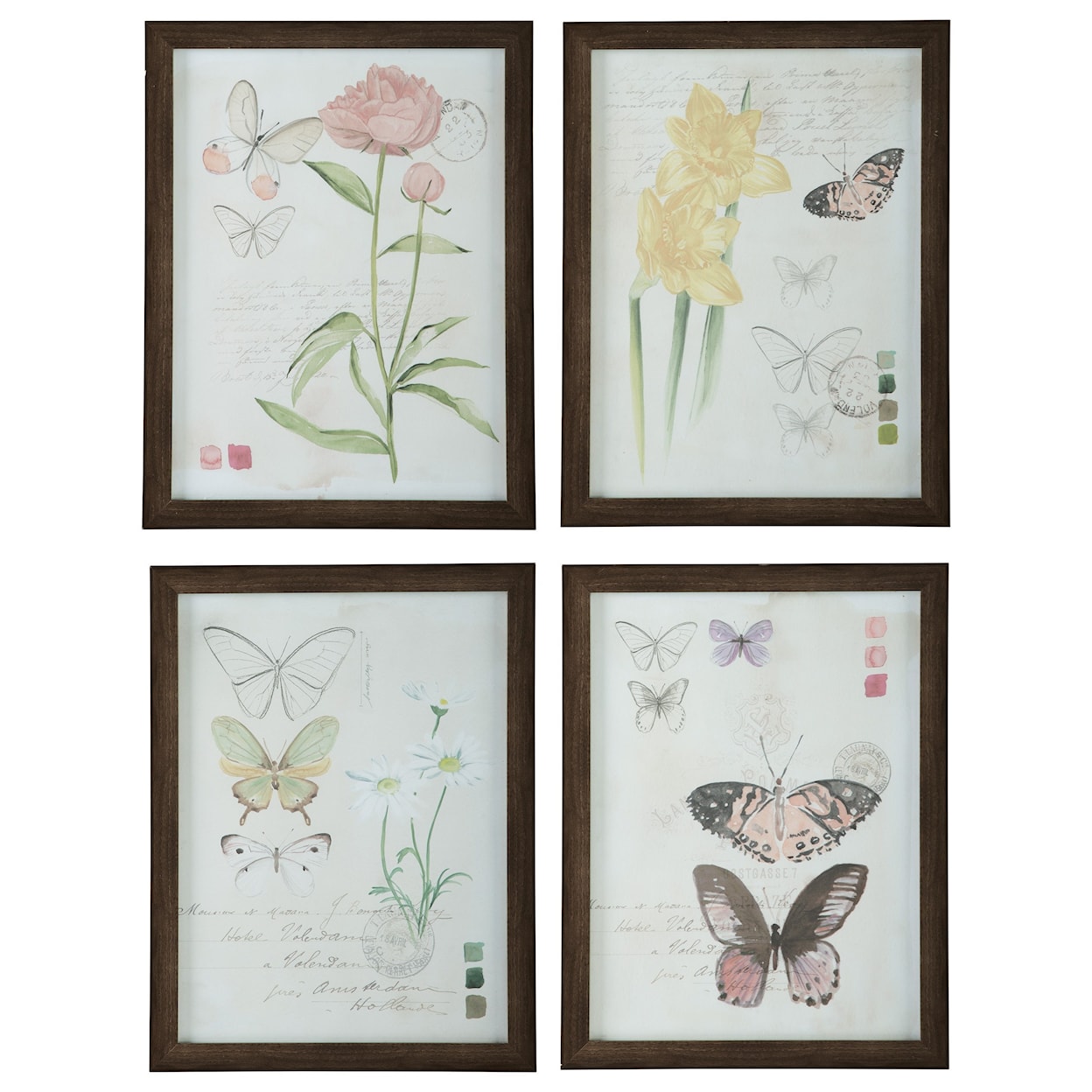 Signature Design by Ashley Wall Art 4-Piece Carlisia Wall Art Set