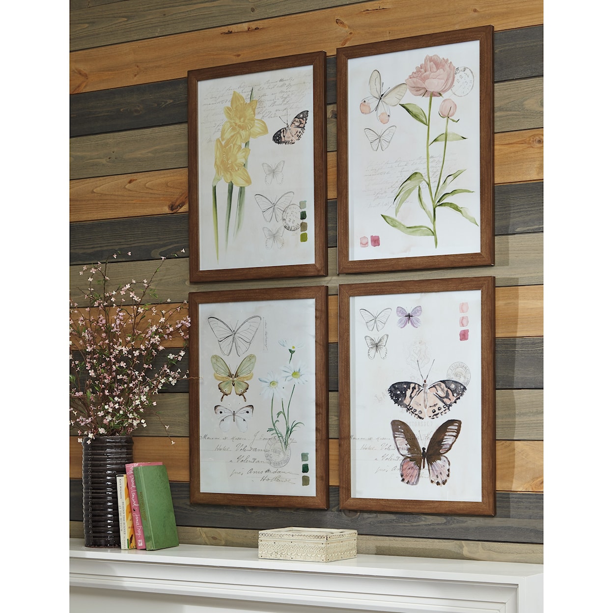 Signature Design by Ashley Wall Art 4-Piece Carlisia Wall Art Set