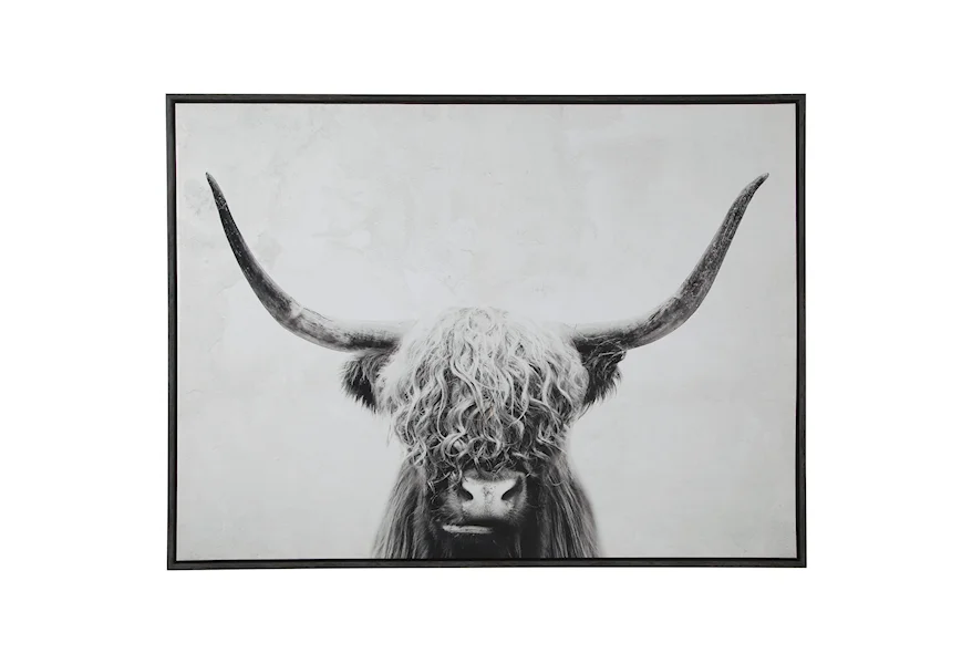 Wall Art Pancho Black/White Wall Art by Signature Design by Ashley at Zak's Home Outlet