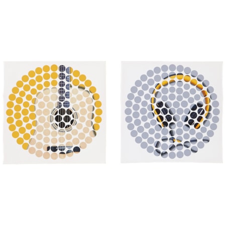Peers Blue/Yellow Wall Art Set