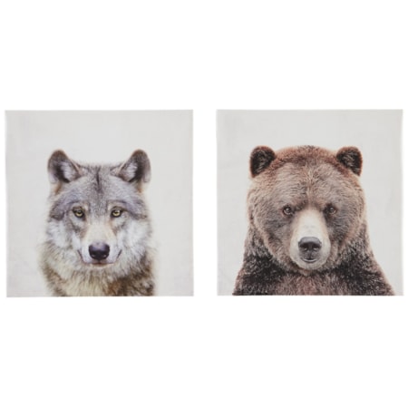 Albert Gray/Brown Wall Art Set