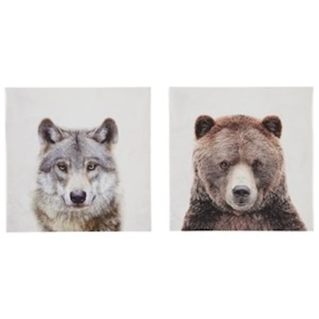 Albert Gray/Brown Wall Art Set