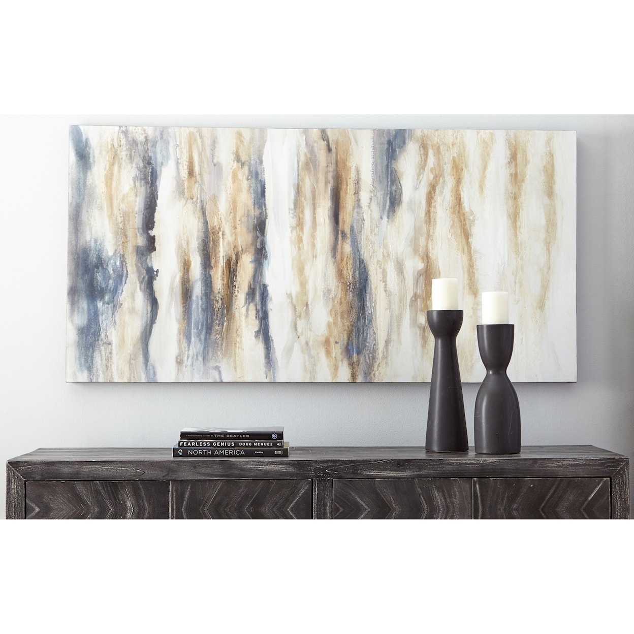 Signature Design by Ashley Wall Art Joely Blue/Tan Wall Art