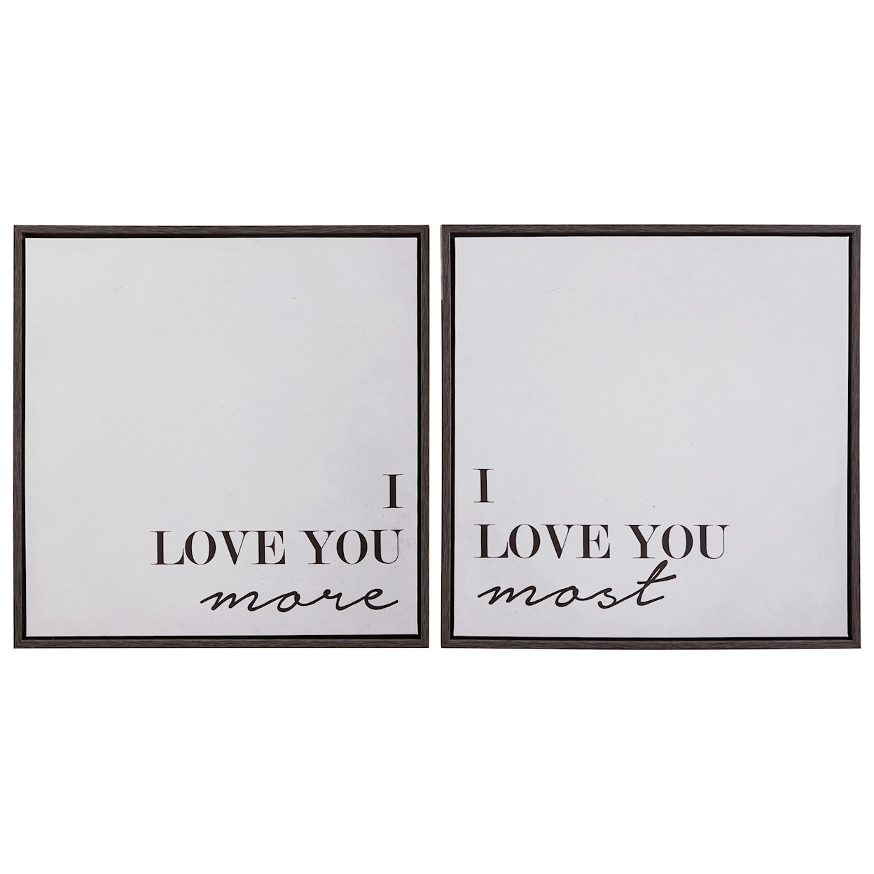 Ashley Signature Design Wall Art Adeline Black/White Wall Art Set