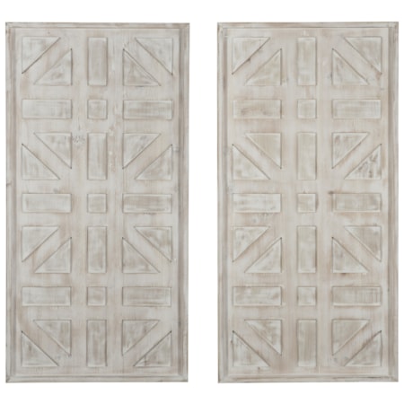 Dubem Antique White Wall Decor Set