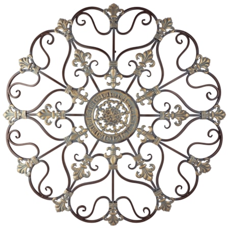 Angel Brown/Gold Finish Wall Decor