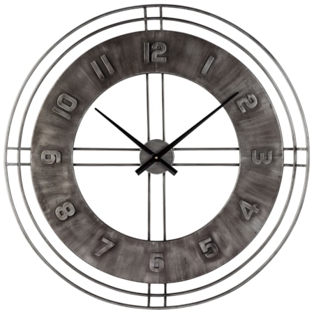 Ana Sofia Antique Gray Wall Clock