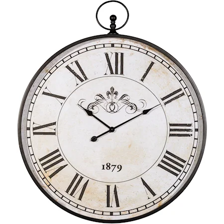 Augustina Antique Black Wall Clock