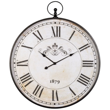 Augustina Antique Black Wall Clock
