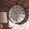 Signature Design by Ashley Wall Art Augustina Antique Black Wall Clock