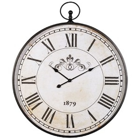 Augustina Antique Black Wall Clock